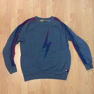 Aviator Nation Size Large Gray Sweatshirt